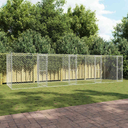 Gabbia per cani Argento 800 x 200 x 200 cm Acciaio zincato