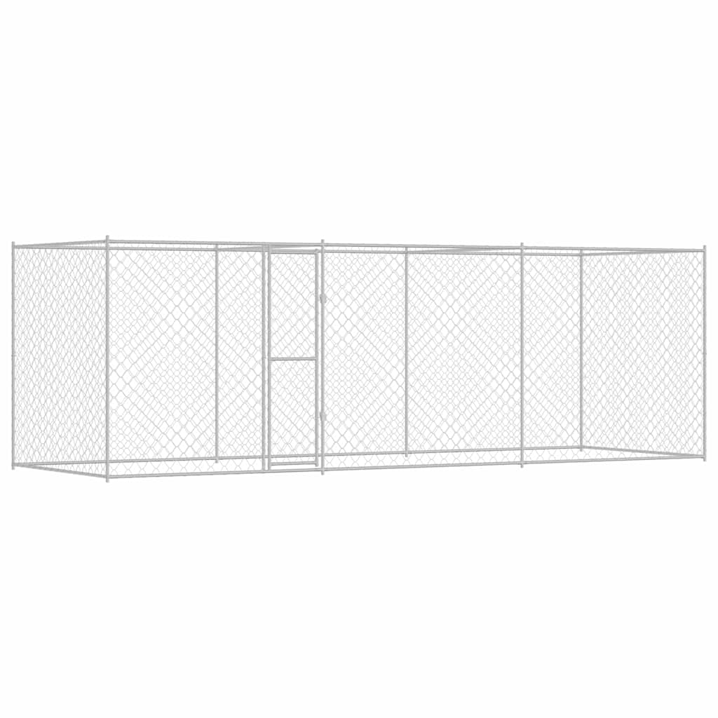 Gabbia per cani Argento 600 x 200 x 200 cm Acciaio zincato