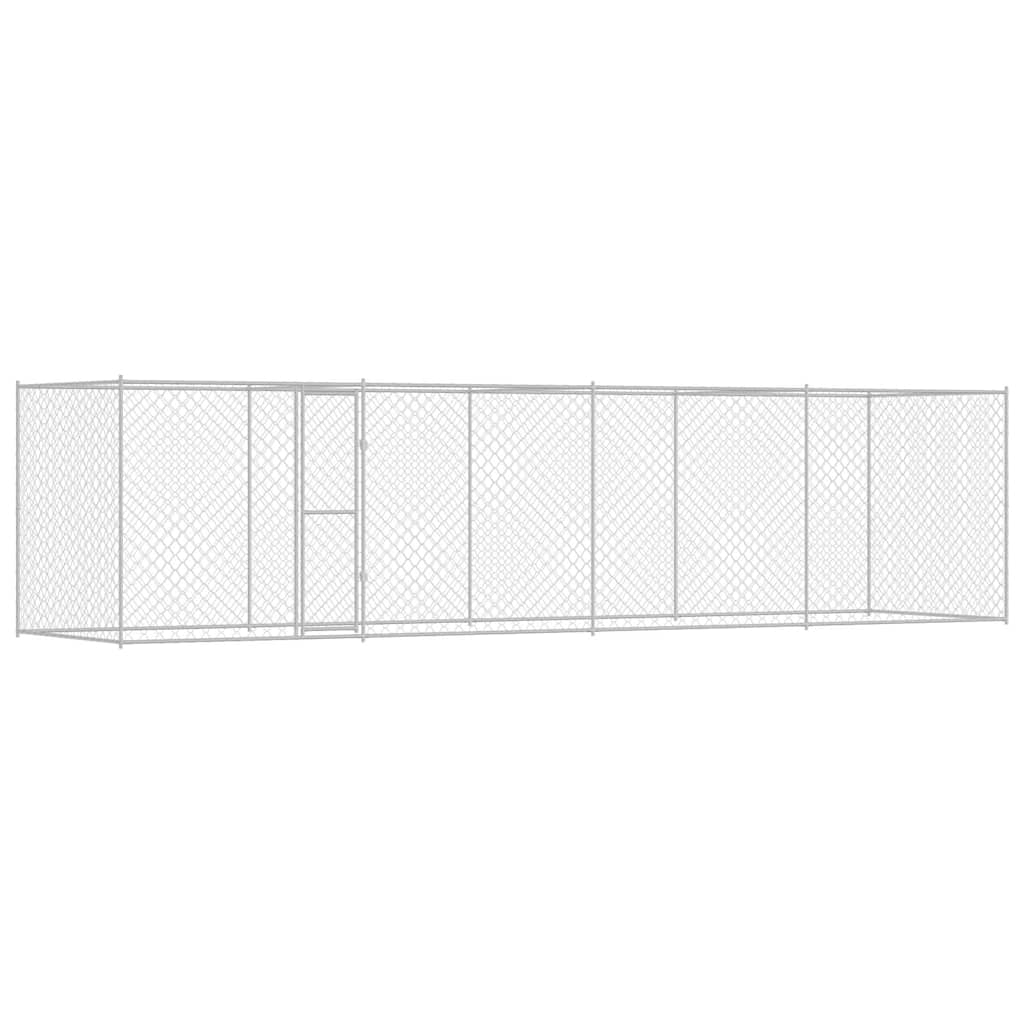 Gabbia per cani Argento 800 x 200 x 200 cm Acciaio zincato