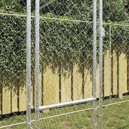Gabbia per cani Argento 600 x 200 x 200 cm Acciaio zincato