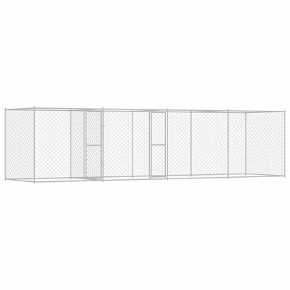 Gabbia per cani Argento 600 x 200 x 200 cm Acciaio zincato