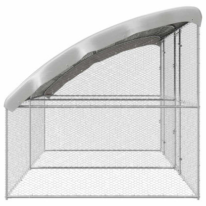 Gabbia per polli 2 pcs Argento 400 x 200 x 198,5 cm