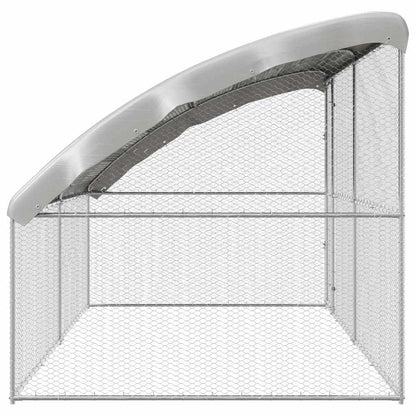 Gabbia per polli 2 pcs Argento 400 x 200 x 198,5 cm
