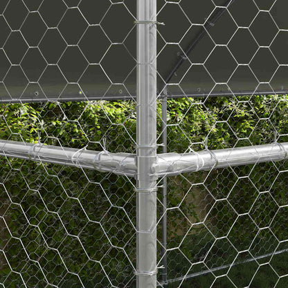 Cuccia per cani 2 pcs Argento 4 x 2 x 2 m Acciaio zincato