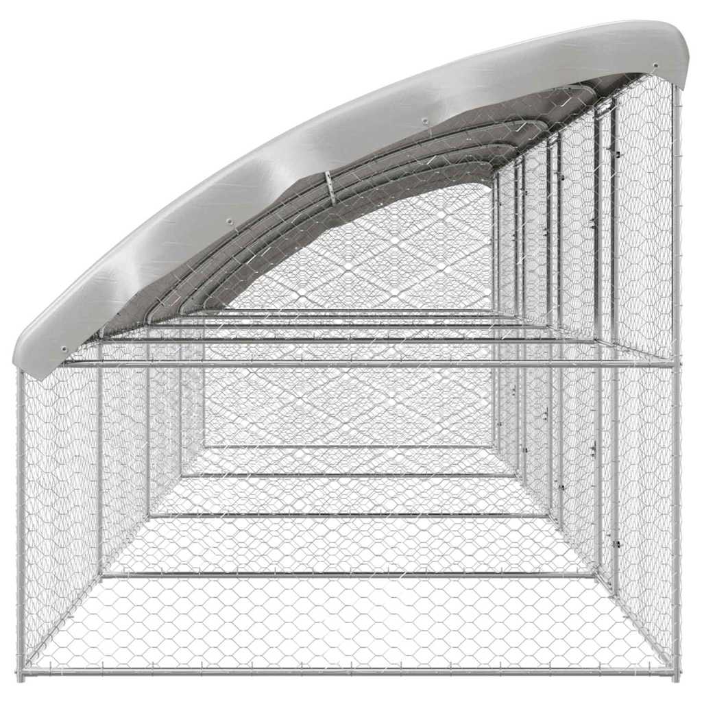 Cuccia per cani 4 pcs Argento 8 x 2 x 2 m Acciaio zincato