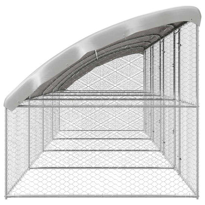 Cuccia per cani 4 pcs Argento 8 x 2 x 2 m Acciaio zincato