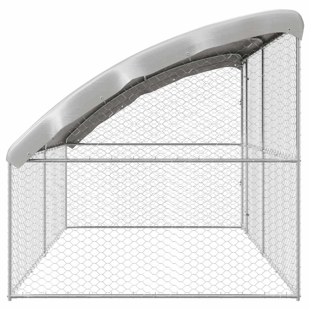 Cuccia per cani 2 pcs Argento 4 x 2 x 2 m Acciaio zincato
