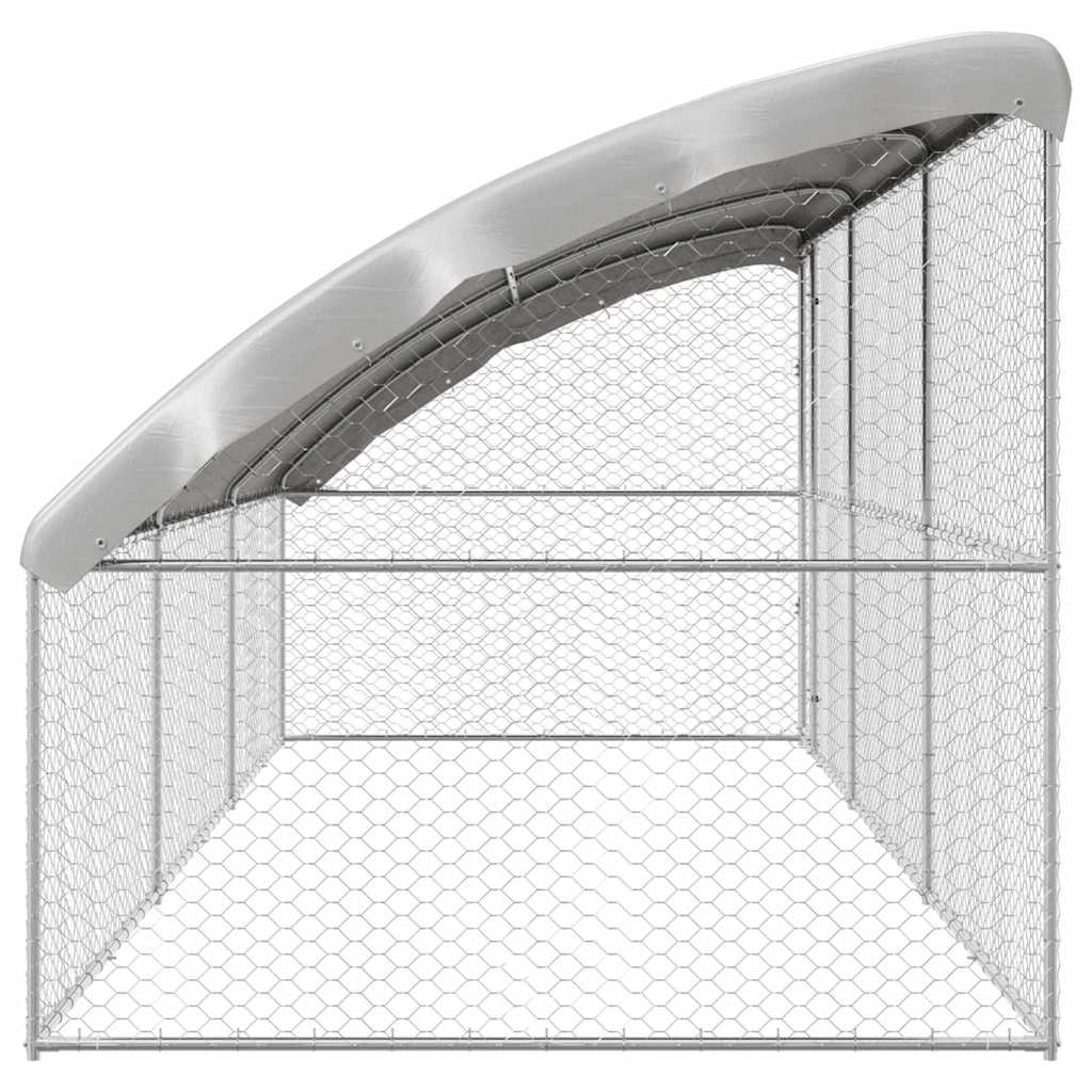 Cuccia per cani 3 pcs Argento 6 x 2 x 2 m Acciaio zincato