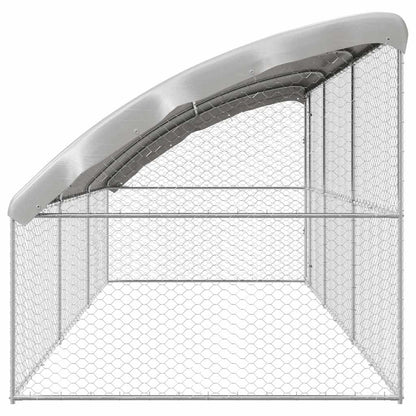 Cuccia per cani 3 pcs Argento 6 x 2 x 2 m Acciaio zincato