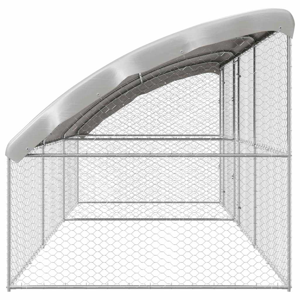 Cuccia per cani 3 pcs Argento 6 x 2 x 2 m Acciaio zincato