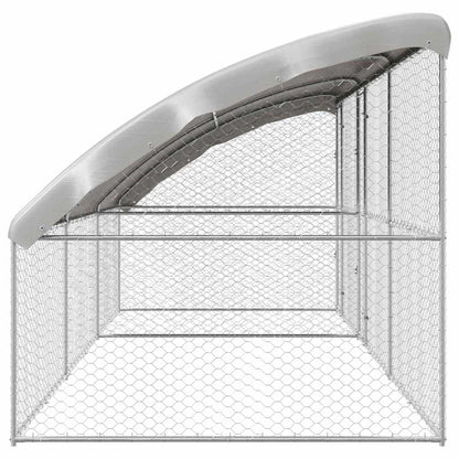 Cuccia per cani 3 pcs Argento 6 x 2 x 2 m Acciaio zincato