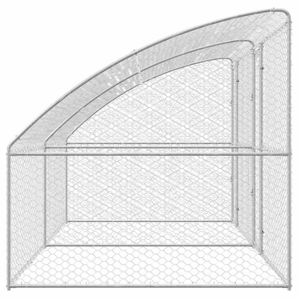 Cuccia per cani 2 pcs Argento 4 x 2 x 2 m Acciaio zincato