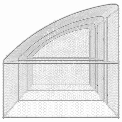 Cuccia per cani 3 pcs Argento 6 x 2 x 2 m Acciaio zincato