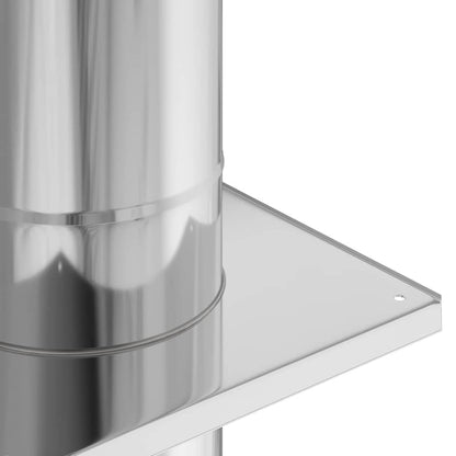 Estensione Camino Argento 25 x 25 x 132 cm Acciaio inossidabile