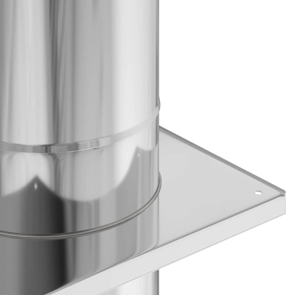 Estensione Camino Argento 25 x 25 x 132 cm Acciaio inossidabile