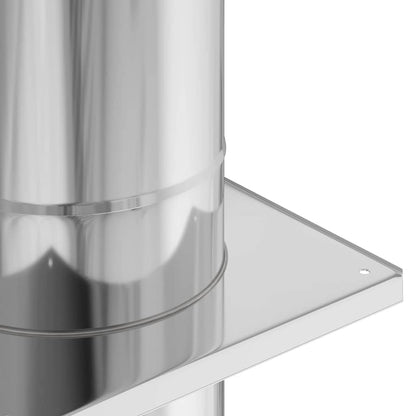 Estensione Camino Argento 25 x 25 x 132 cm Acciaio inossidabile