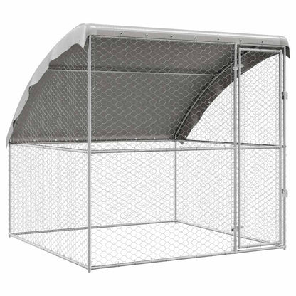 Cuccia per cani Argento 2 x 2 x 2 m Acciaio zincato