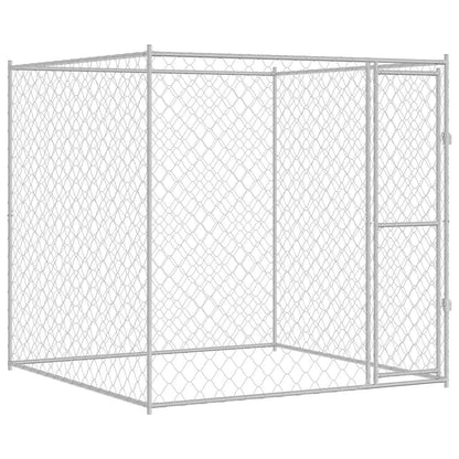 Gabbia per cani Argento 200 x 200 x 200 cm Acciaio zincato