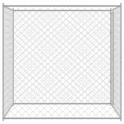 Gabbia per cani Argento 200 x 200 x 200 cm Acciaio zincato