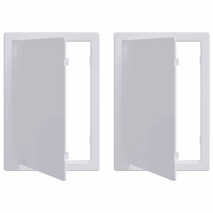 Pannelli di Accesso 2 pcs Bianco 15 x 23 cm Plastica ABS