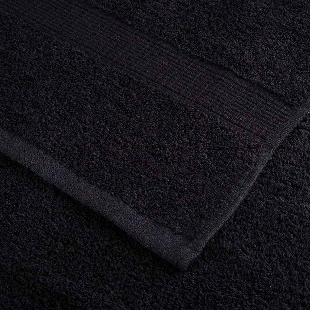 Asciugamano per Ospiti SOLUND 25 pcs Nero 80 x 200 cm 550 gsm