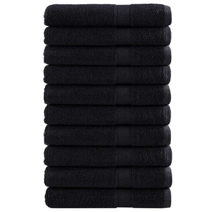 Asciugamano per Ospiti SOLUND 25 pcs Nero 80 x 200 cm 550 gsm