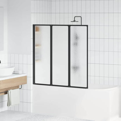 Parete doccia Nero 120 x 2 x 117 cm Alluminio