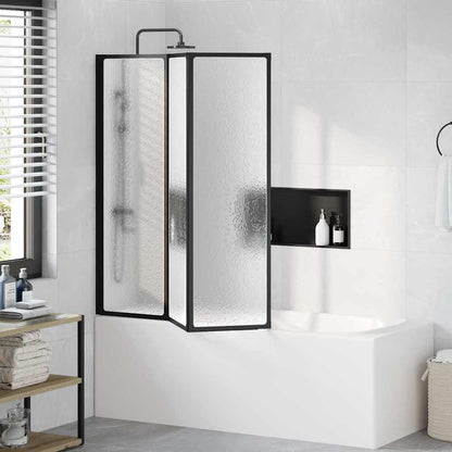 Parete doccia Nero 132 x 2 x 140 cm Alluminio