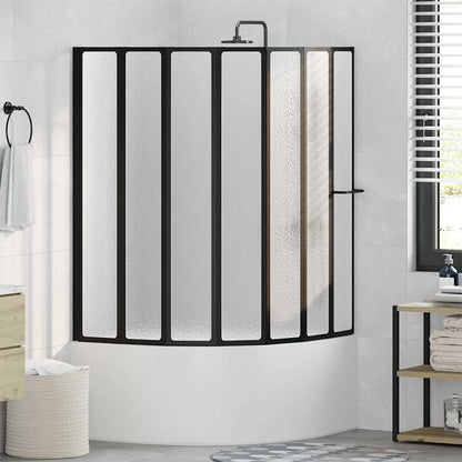 Parete doccia Altro Nero 168 x 140 cm Alluminio