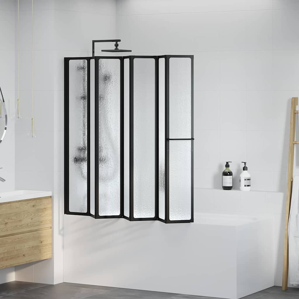 Parete doccia Altro Nero 168 x 140 cm Alluminio