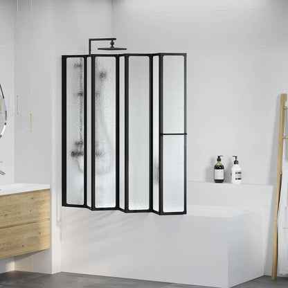 Parete doccia Altro Nero 168 x 140 cm Alluminio