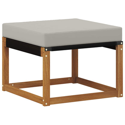 Set di divani da esterno 4 pcs Grigio Naturale e Chiaro