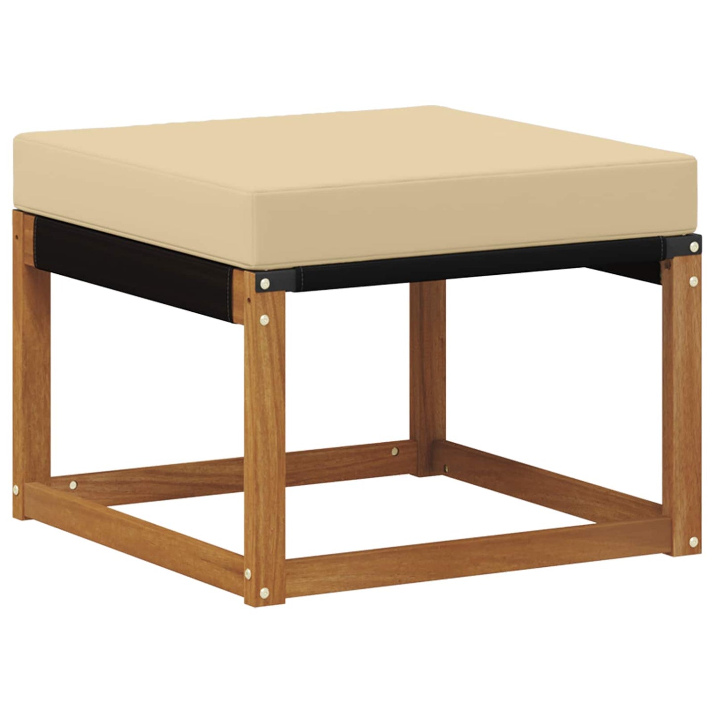 Set di divani da esterno con cuscino 4 pcs Naturale e Beige