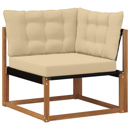 Set di divani da esterno con cuscino 19 pcs Naturale e Beige