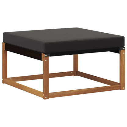 Set di divani da esterno con cuscino 21 pcs Naturale e Nero