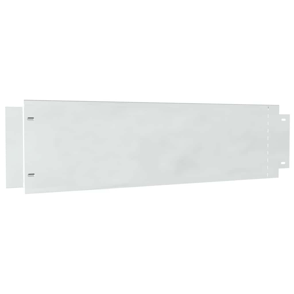 Bordure per prato 20 pcs Argento 100 x 25 x 0,07 cm