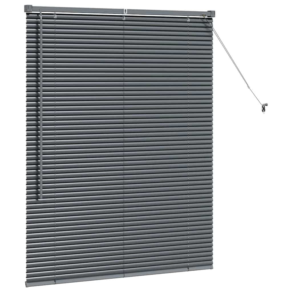 Tendaggi a veneziana Grigio scuro 130 x 105 cm Alluminio
