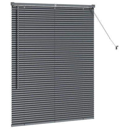 Tendaggi a veneziana Grigio scuro 130 x 105 cm Alluminio
