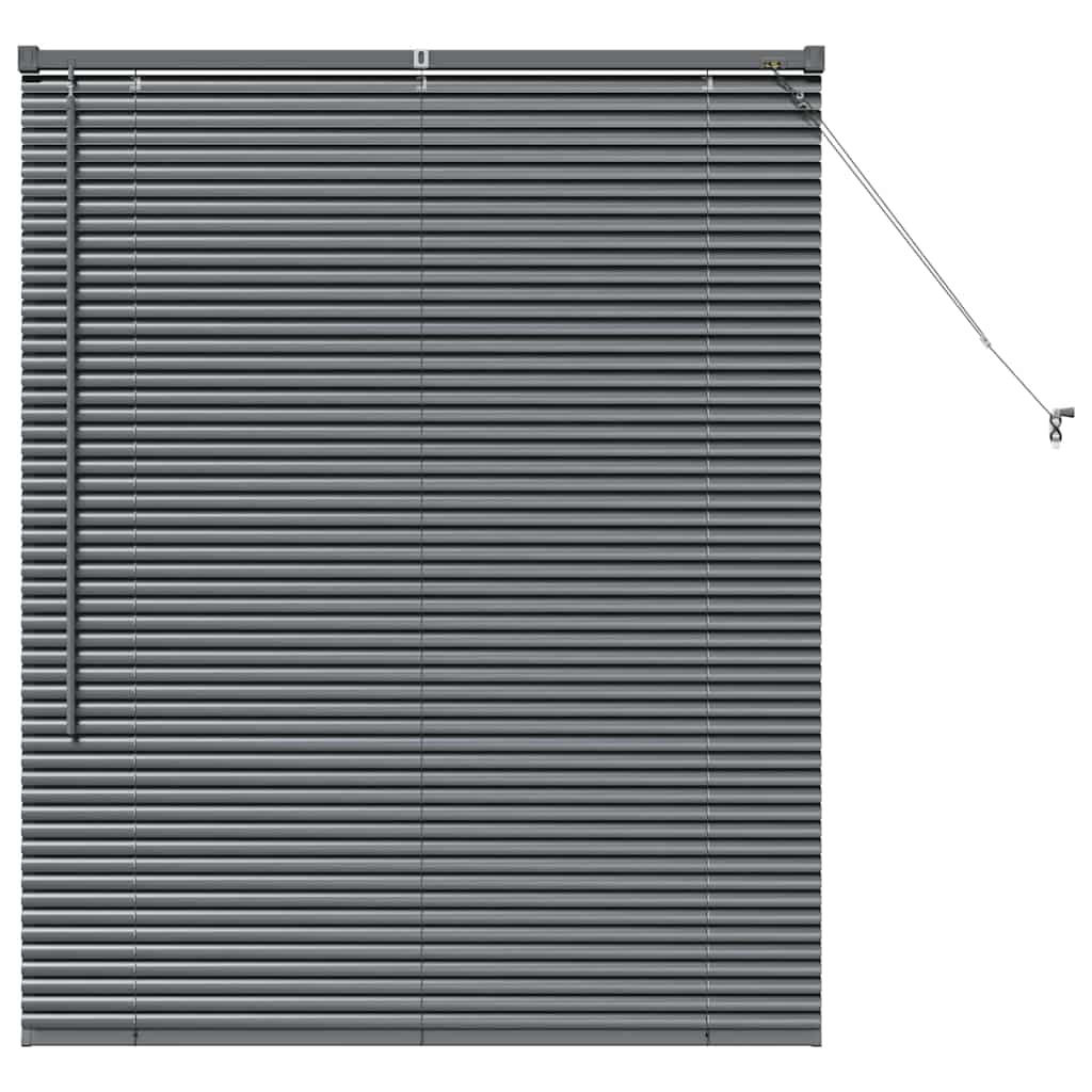 Tendaggi a veneziana Grigio scuro 130 x 105 cm Alluminio