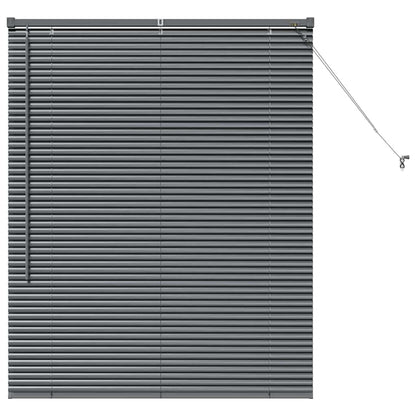 Tendaggi a veneziana Grigio scuro 130 x 105 cm Alluminio