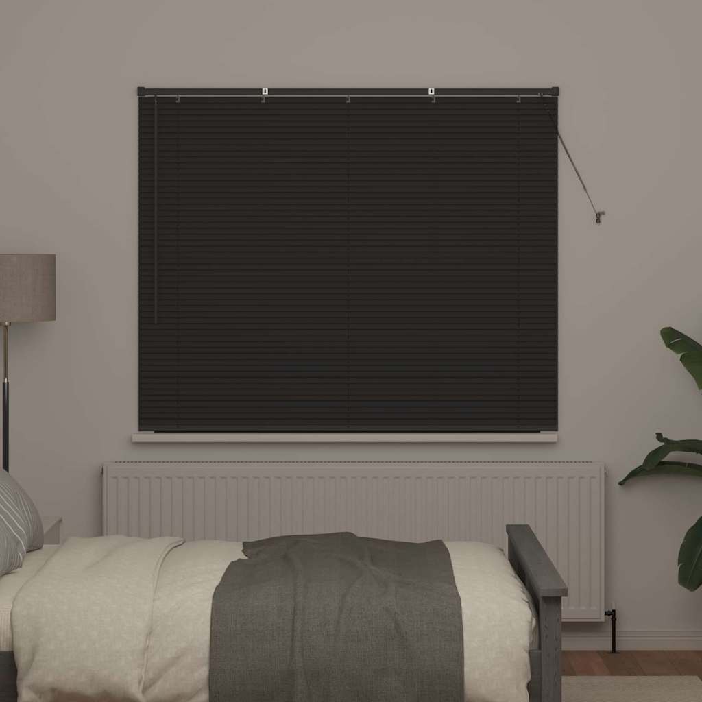 Tendaggi a veneziana Grigio scuro 130 x 155 cm Alluminio