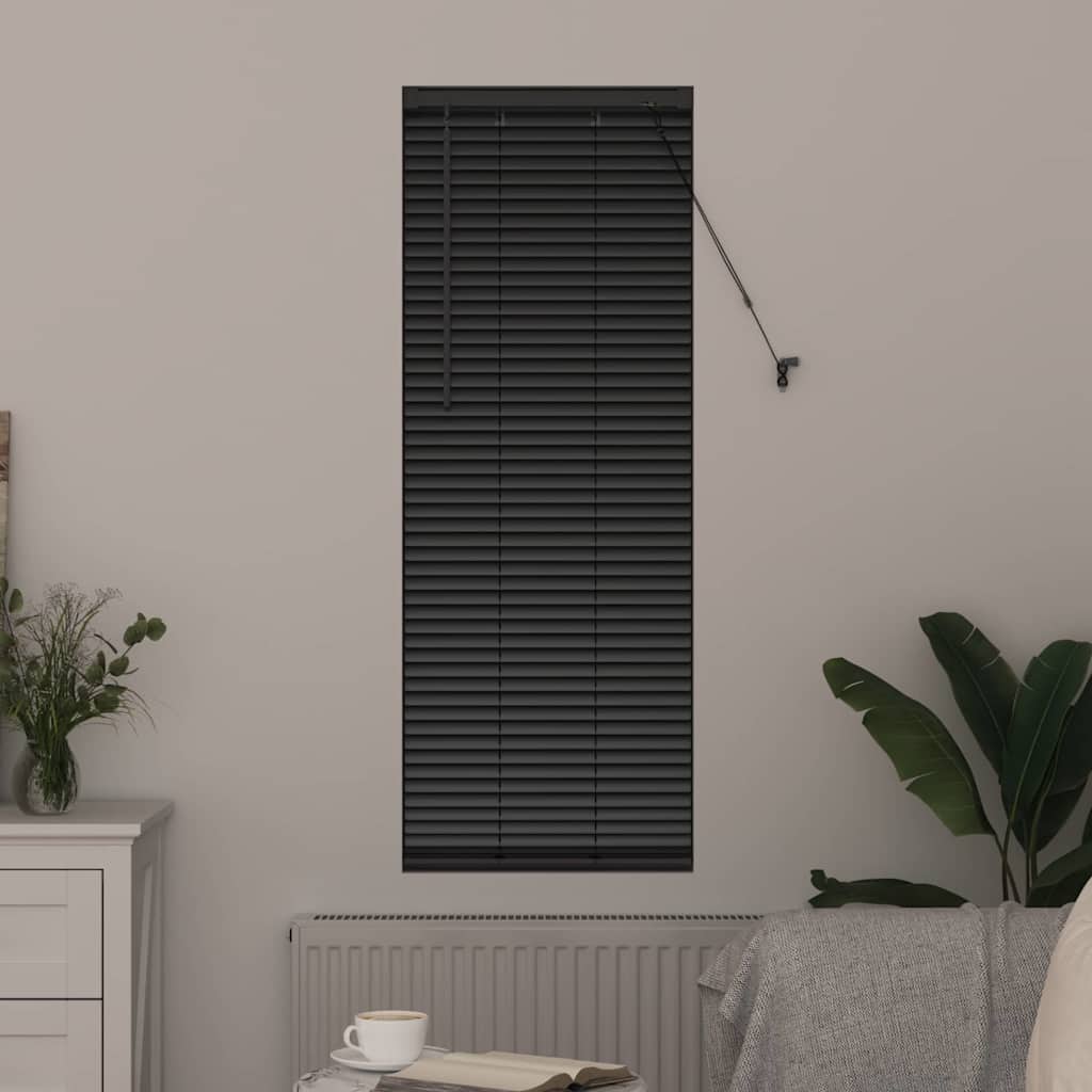 Tendaggi a veneziana Nero 130 x 50 cm Alluminio
