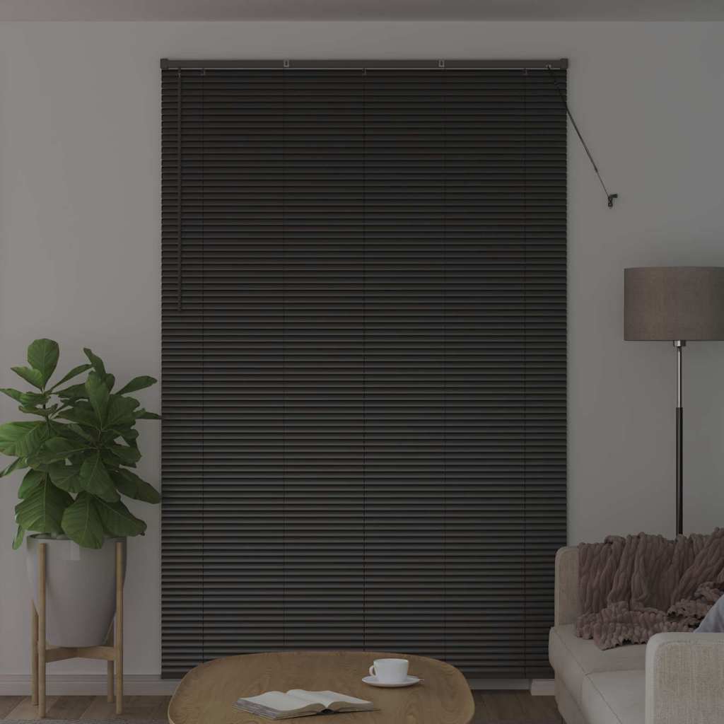 Tendaggi a veneziana Nero 220 x 145 cm Alluminio