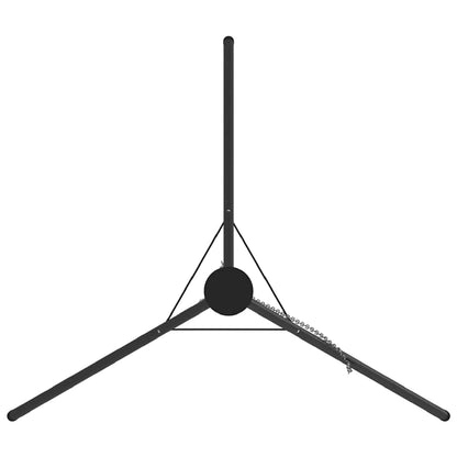 Treppiede da Campeggio Nero 92 x 92 x 171,5 cm Acciaio