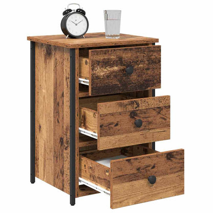 Armadio da Notte con cassetto 2 pcs Marrone 40 x 36 x 60 cm