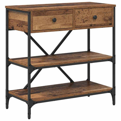 Tavolo consolle con cassetto Marrone 100 x 34,5 x 75 cm legno