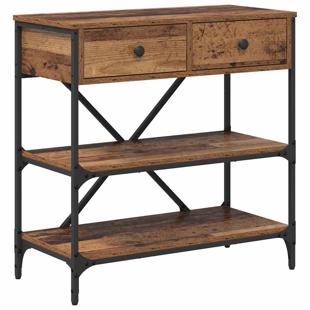Tavolo consolle con cassetto Marrone 100 x 34,5 x 75 cm legno