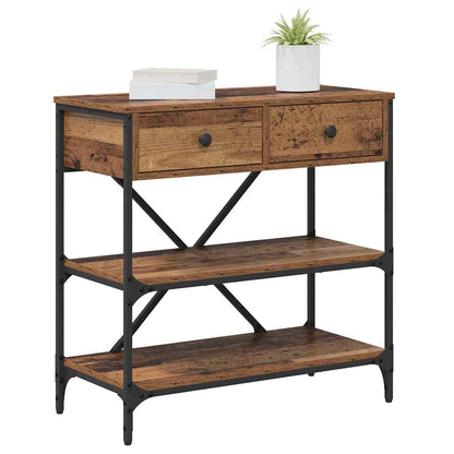 Tavolo consolle con cassetto Marrone 100 x 34,5 x 75 cm legno
