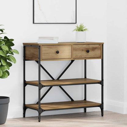 Tavolo consolle con cassetto Marrone 100 x 34,5 x 75 cm legno