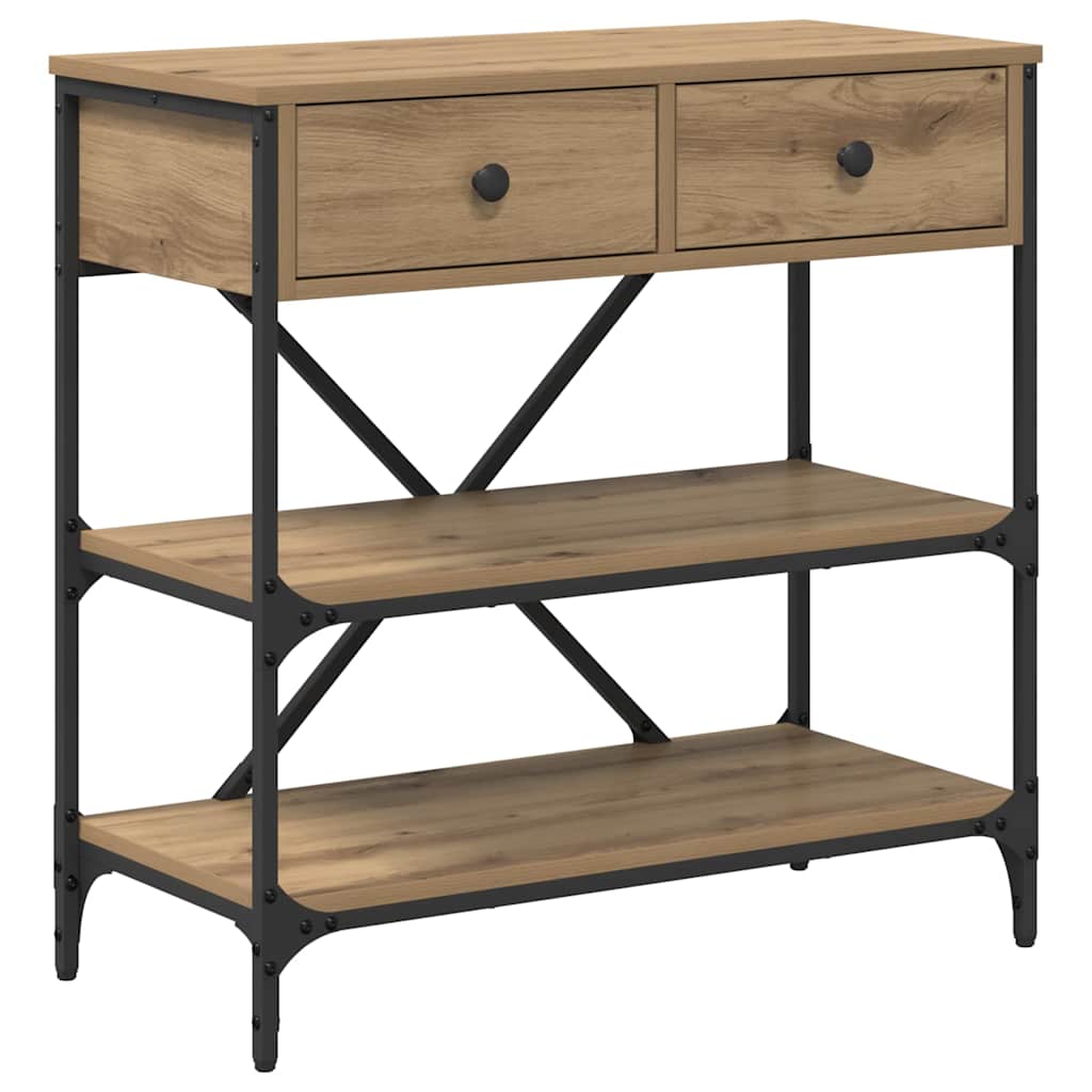 Tavolo consolle con cassetto Marrone 100 x 34,5 x 75 cm legno